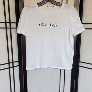 Zara White Cotton Top